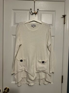 Neon Buddha Tunic with Button Accents